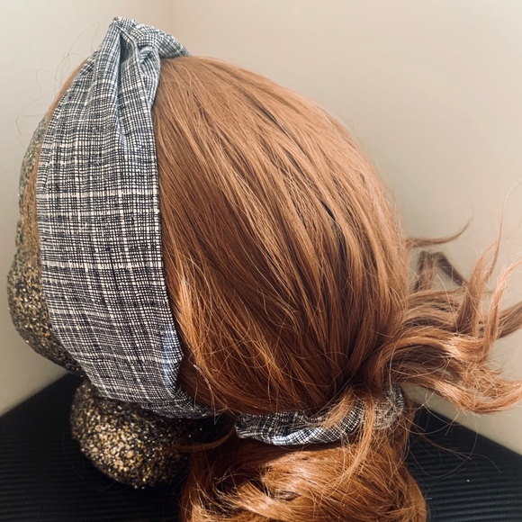 COMBO! Crosshatch Headband and Scrunchie! - Picture 3 of 3